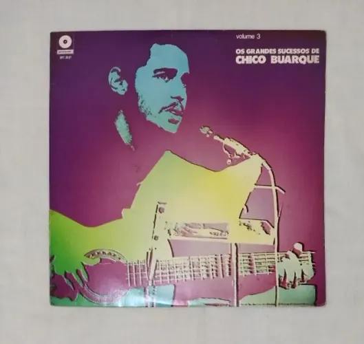 LP Os Grandes Sucessos de Chico Buarque - Volume 3 - Disco em Ótimo Estado de Conservação.