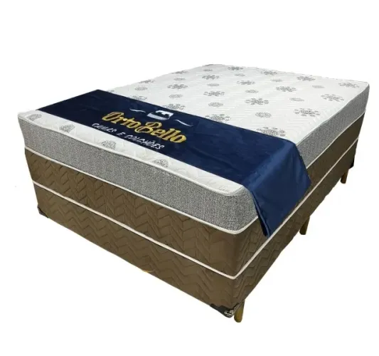 Cama Box Casal de Molas Ensacadas Frete Grátis Parcelamos Em Até 12X S/Juros