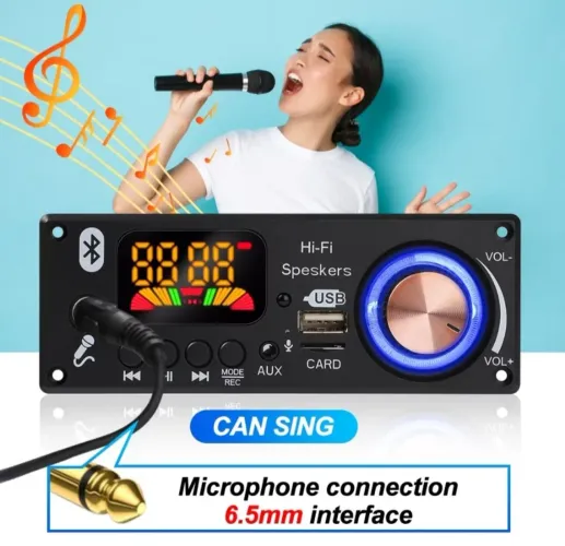 160w Placa decodificadora mp3 amplificada