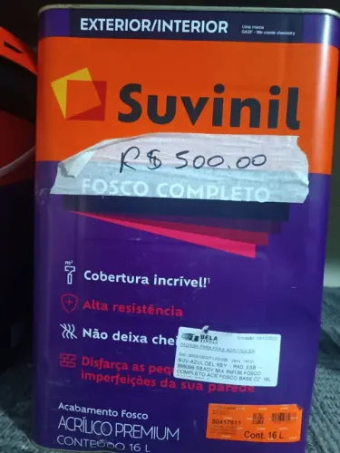 Tinta Suvinil Fosco Completo 16L - Azul Del Rey