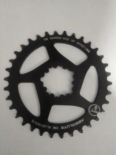 Coroa de 34 Dentes para Bike Absolute - Narrow Wide - 12 Velocidades