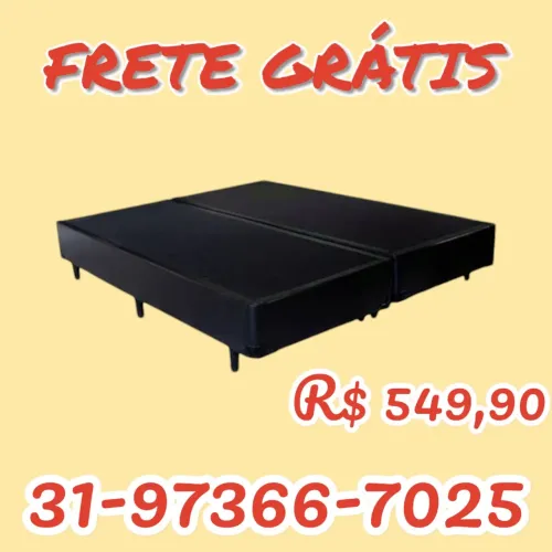 CAMA BOX CASAL BIPARTIDA ( BASE ) DIRETO DA FÁBRICA 
