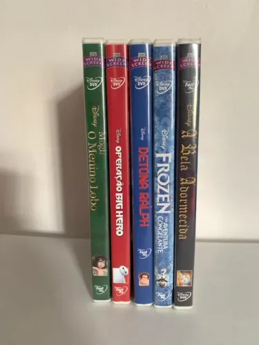5 DVDS - Disney - Clássicos - LACRADOS de fábrica 
