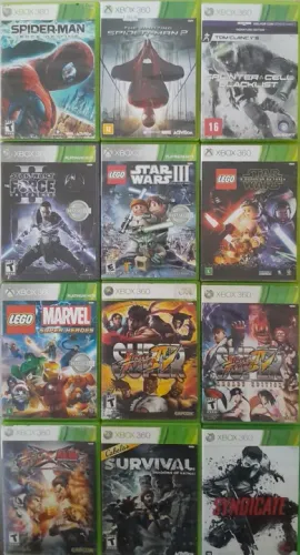 Jogos Xbox 360 mídia física originais 