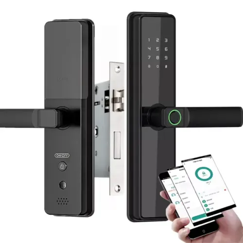 Fechadura Digital Biométrica Aitek Alpha 201 com Biometria, Senha, Cartão e Tag