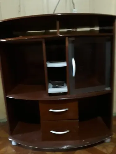 Rack com espaco e gaveta