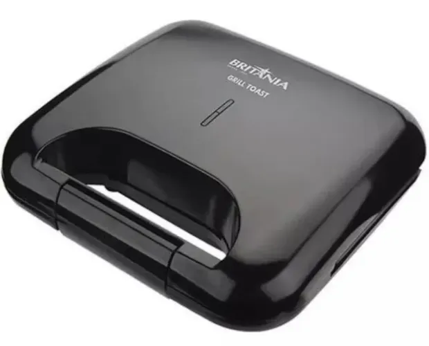 Sanduicheira e Grill Britânia Toast Bgr01p, 750W, Preta - 110V (NOVO)