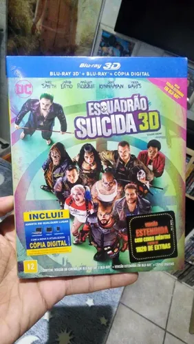 Blu-ray 3D + 2D Esquadrão Suicida Lacrado 