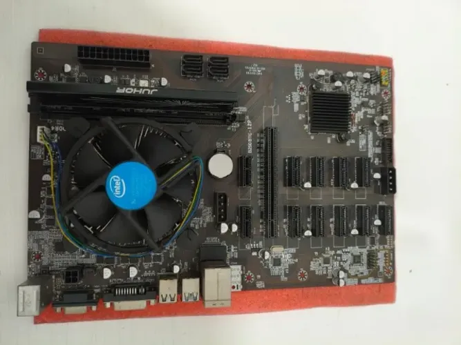 Kit Placa Mãe B250 BTC-12P + Processador Intel Celeron G3900 + 8GB Memoria Ram