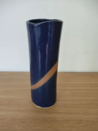 Pequeno Vaso Flor Unica Ou Solitário Cerâmica Estilo Vietnamita