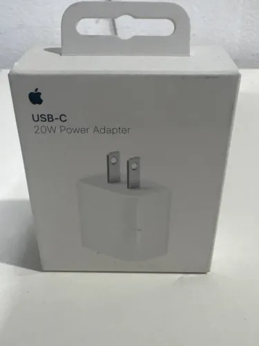 [novo] Carregador Adaptador USB-C 20w - Padrão americano / Pino chato Lacrado Original 