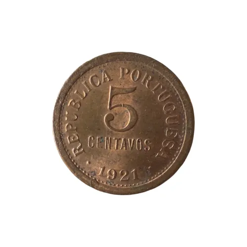 Moeda 5 Centavos De 1921 Bronze Origem Portugal