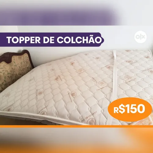 Topper Colchão Casal - Linha Hotel - Semi Novo - Muito Confortável