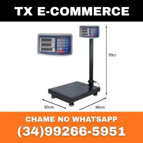 Balança Plataforma 200kg Bivolt Painel Digital com Led - Balança de Chão