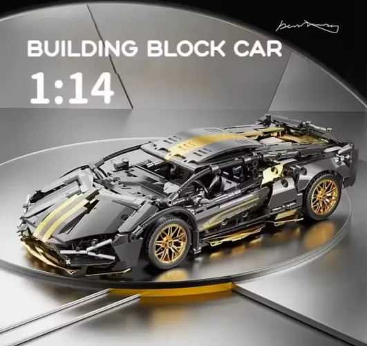 Bloco de Montar (Lego) - Carro- Miniatura 1:14