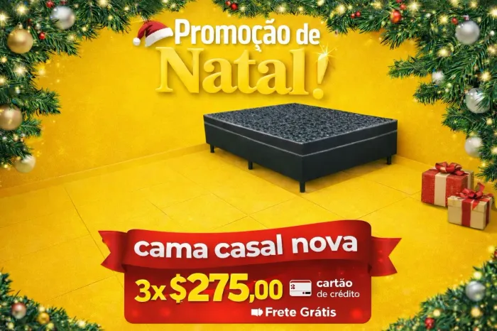 Barato 3 X $275.00 cartão de crédito Cama nova casal