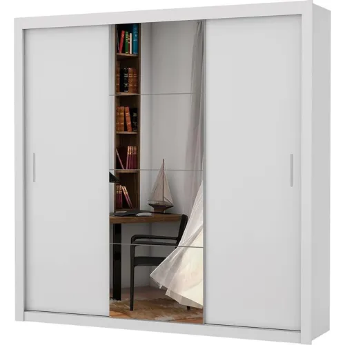 Guarda-Roupa com Espelho e Design Moderno