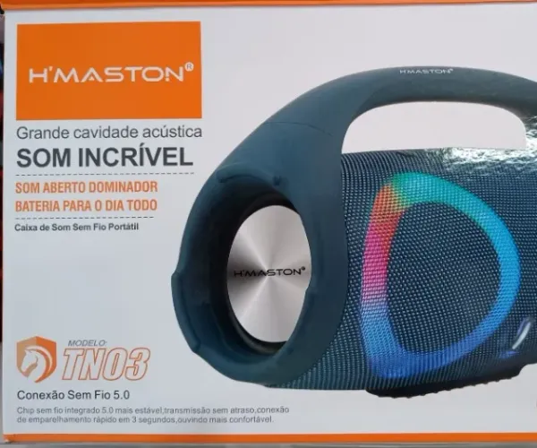 Caixa de Som Bluetooth 40W x 2 Mid-Woofer // tweeter !! Hmaston  Pró 