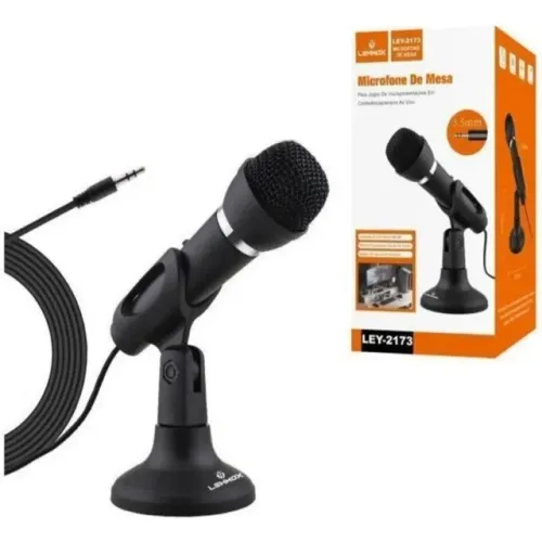 Microfone De Mesa Lehmox Ley-2173