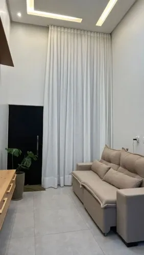 Cortina pé direito para sala.