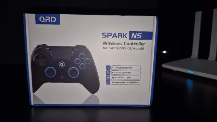 QRD Spark N5 Wireless Controller para PS4 Pro Slim PS3 PS2 Steam Deck PC Windows