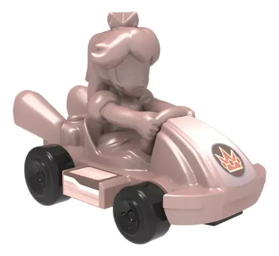  Peach Mario Kart Deluxe Mc Donalds Rosa Metálico Princesa NOVO LACRADO Méqui Lanche Feliz