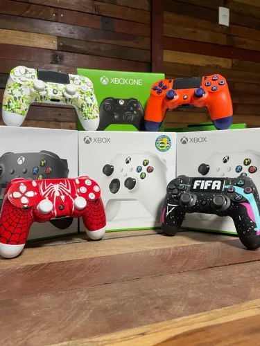 Controle PS4 TV PC Personalizados - Vários Modelos ENTREGAMOS COM GARANTIA 