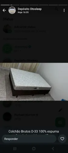Colchão D-33 100% Espuma e base