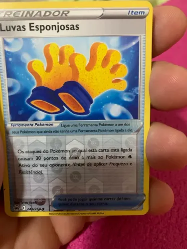 Carta Pokémon - Luvas Esponjosas