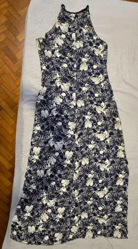 Vestido Longo Chifon 100%Viscose com Forro TAM. P