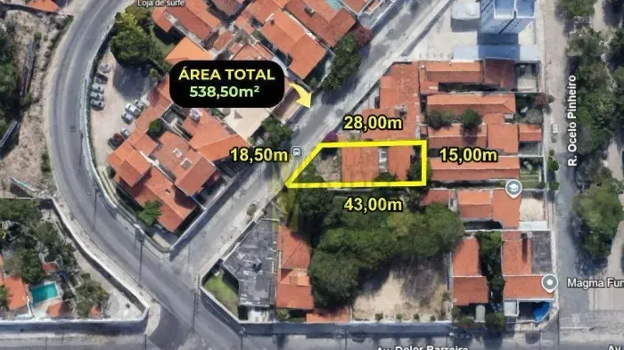 Terreno à venda, 538 m² por R$ 480.000,00 - Papicu - Fortaleza/CE
