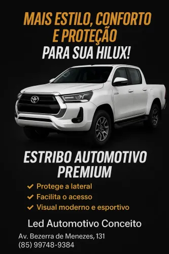Estribo lateral para Hilux