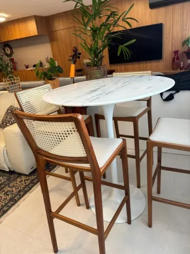 Mesa de Jantar de Mármore 70cm