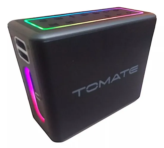 Caixa de som Premium tomate 100 watts RMS bluetooth sem fio 5.0
