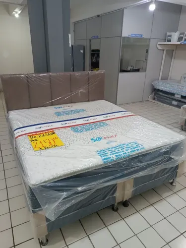 CAMA BOX SUPERKING MOLAS ENSACADAS 