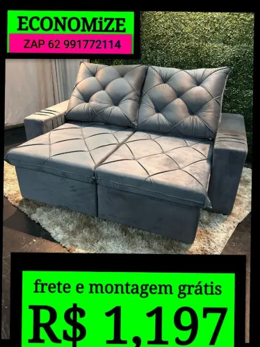 Sofá Retrátil E Reclinável poucas unidades disponíveis na promoção