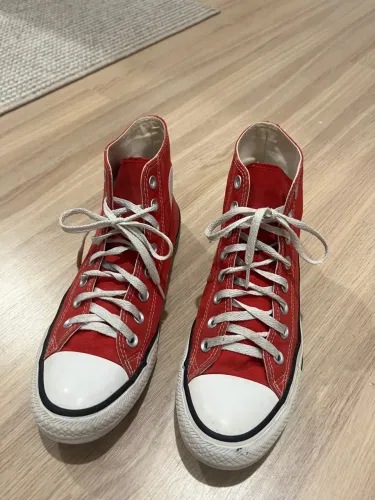 Converse All star vermelho cano alto 