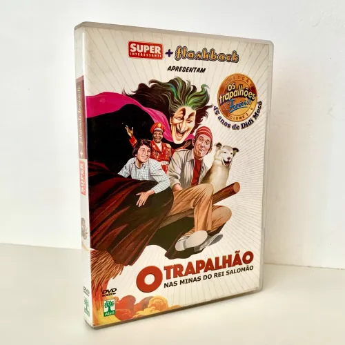DVD ORIGINAL TRAPALHÕES: MINAS DO REI SALOMÃO 1977 DIDI DEDÉ MUSSUM