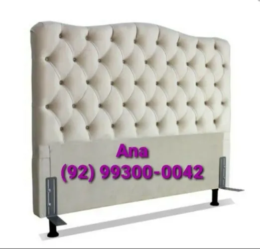 Cabeceira de Cama Estofada Luxuosa