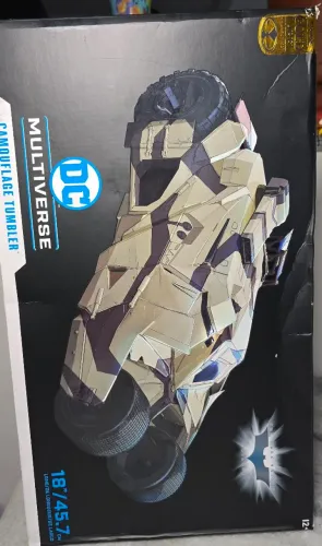 Batmovel Thumbler Mcfarlane camuflado lacrado 50cm