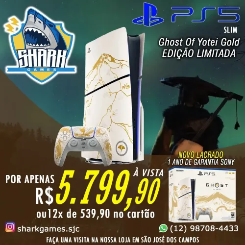 Playstation 5 edição ghost of yotei  lacrado 