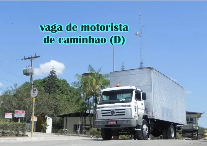motorista cat D com ou Sem experiencia ambos sexo