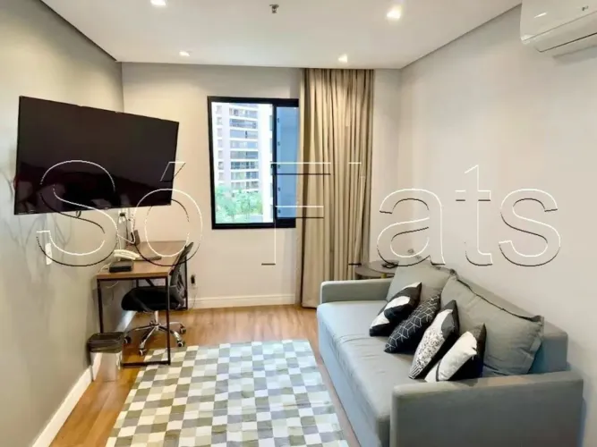 Flat Adagio Moema disponível para venda com 37m², 1 dormitório e 1 vaga de garagem