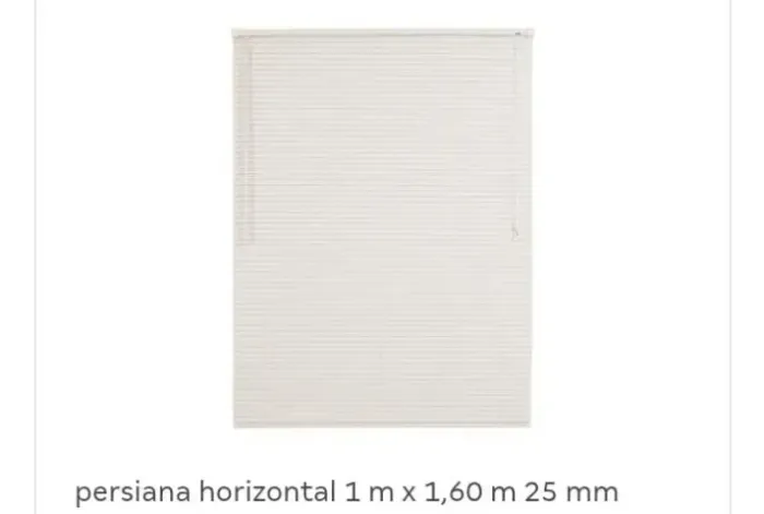 Persiana horizontal branca