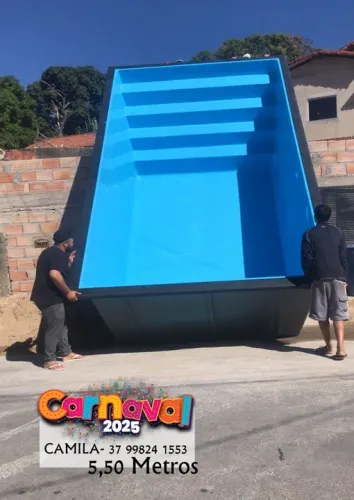 CA- Piscina 5,50 Metros completa com Casa Maquinas !