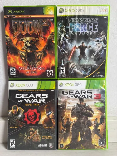 Jogos Xbox 360, One, Series S, X - Antigos Raro - Doom, Gears, Star Wars
