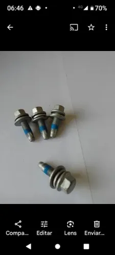 4 Parafuso Bandeja Dianteiratravessa 10x35<br><br>46460890