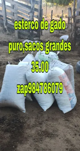 Esterco terra preta e substratos .