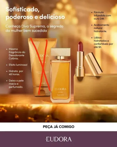 Kit Presente Novo Eudora Diva Suprema