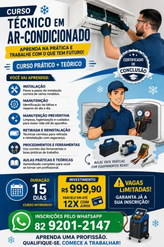 Curso técnico de ar condicionado